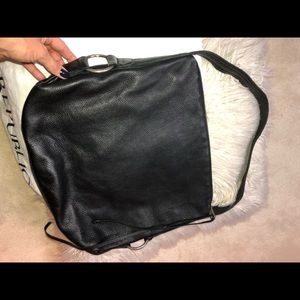 Banana Republic leather hobo bag